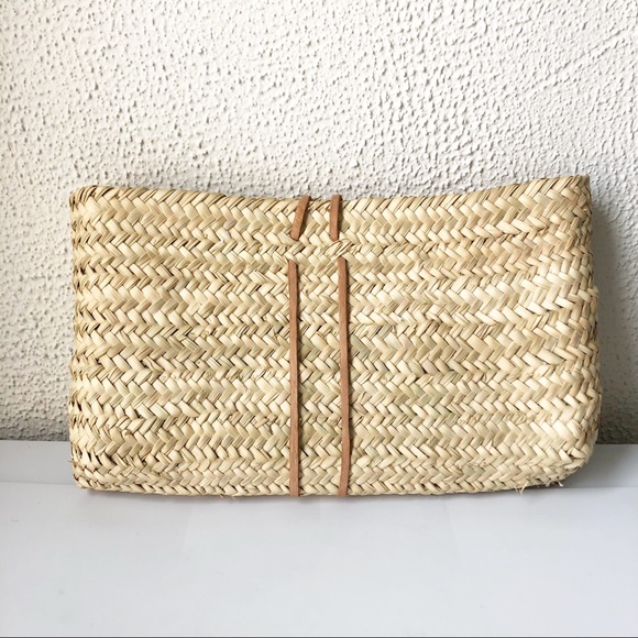 Anthropologie Mindy Living Woven Basket Clutch - Picture 5 of 7